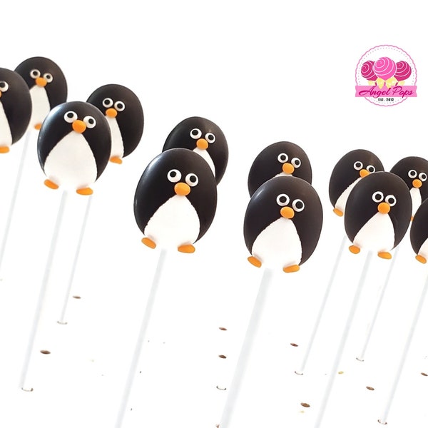 Penguin cake pops