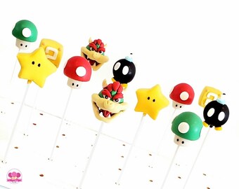 Super Mario cake pops