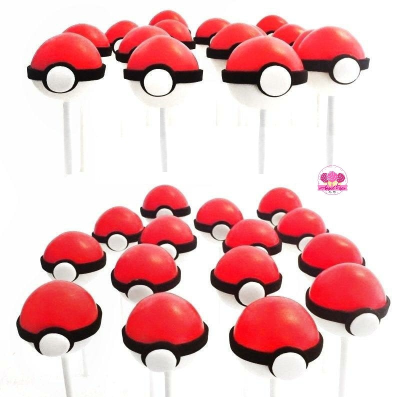 Pokeball cake pops image 1