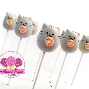 Pusheen cake pops