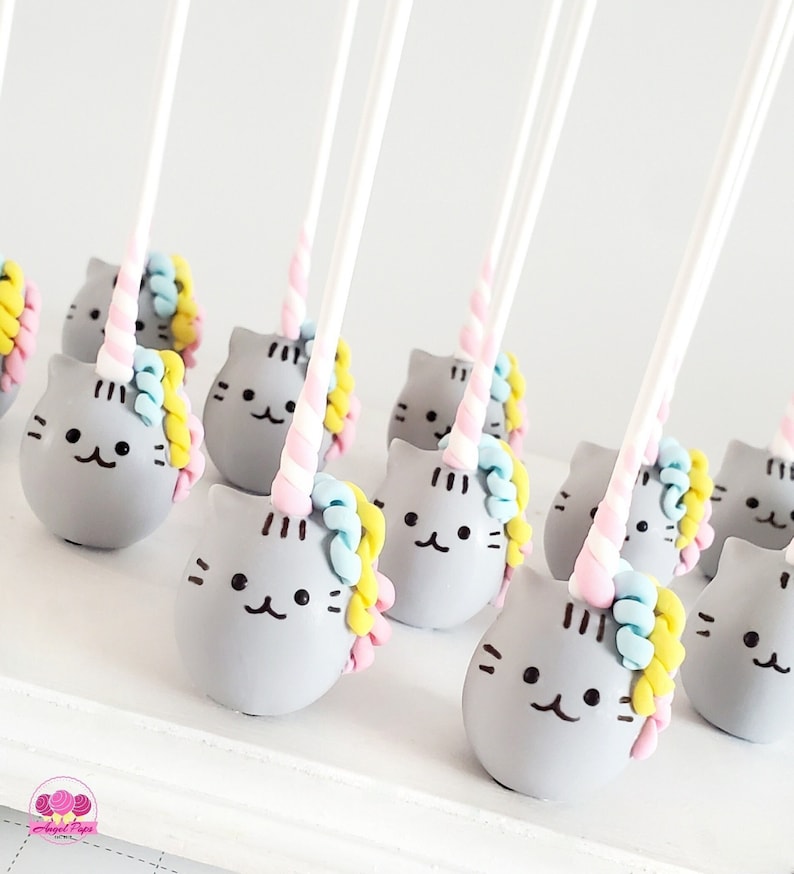 Pusheenicorn Cake Pops Bild 1