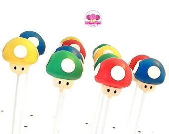 Super Mario cake pops