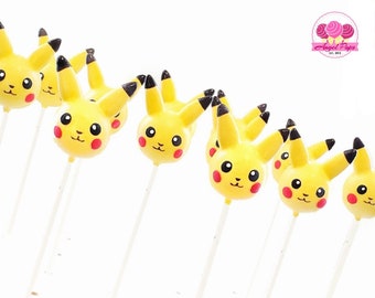 Pikachu cake pops