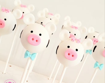 Birthday Cake Pops (Cows)