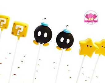 Super Mario cake pops