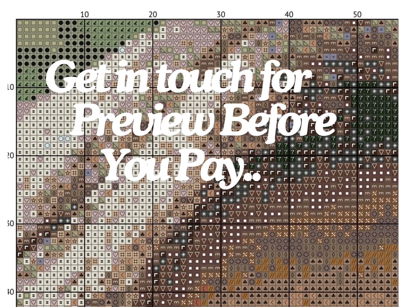 Convert Your Picture to Cross Stitch Pattern Custom Cross Stitch ...