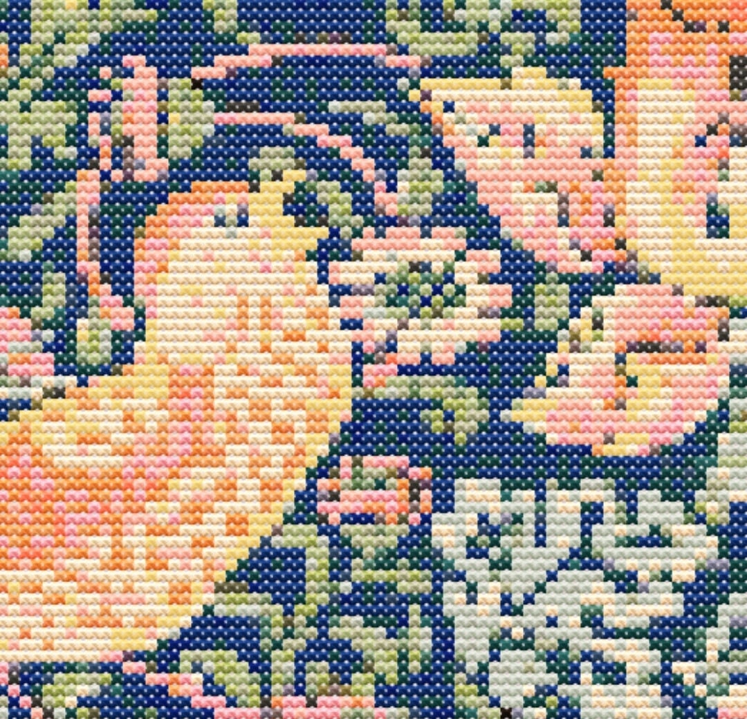ウィリアムモリス いちご泥棒 クロスステッチ 裁縫 モダン 刺繍