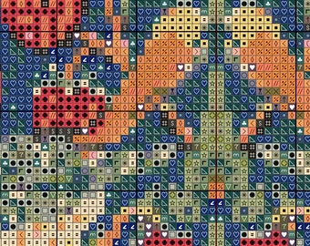 ウィリアムモリス いちご泥棒 クロスステッチ 裁縫 モダン刺繍パターン