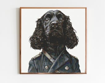 コッカースパニエル コリー犬 クロスステッチパターン 縫製 刺繍 DMC