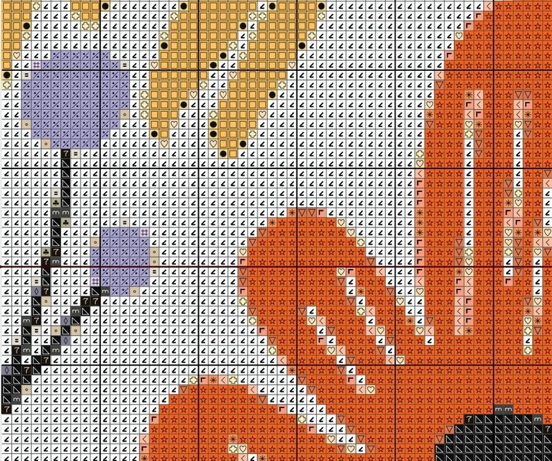 Modern Floral Abstract Cross Stitch Sewing Embroidery Pattern Instant ...