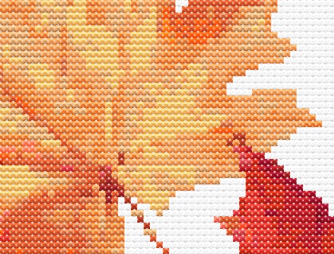Maple Leaf Botanical Cross Stitch Sewing Modern Embroidery Pattern DMC ...