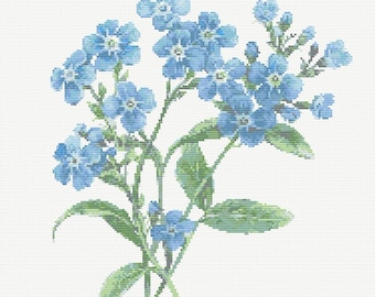 Needlepoint Kreuzstich-Set Für Erwachsene – Berge, Fluss, Blumen, 36x36 Cm, Inkl. Garn & Nadel