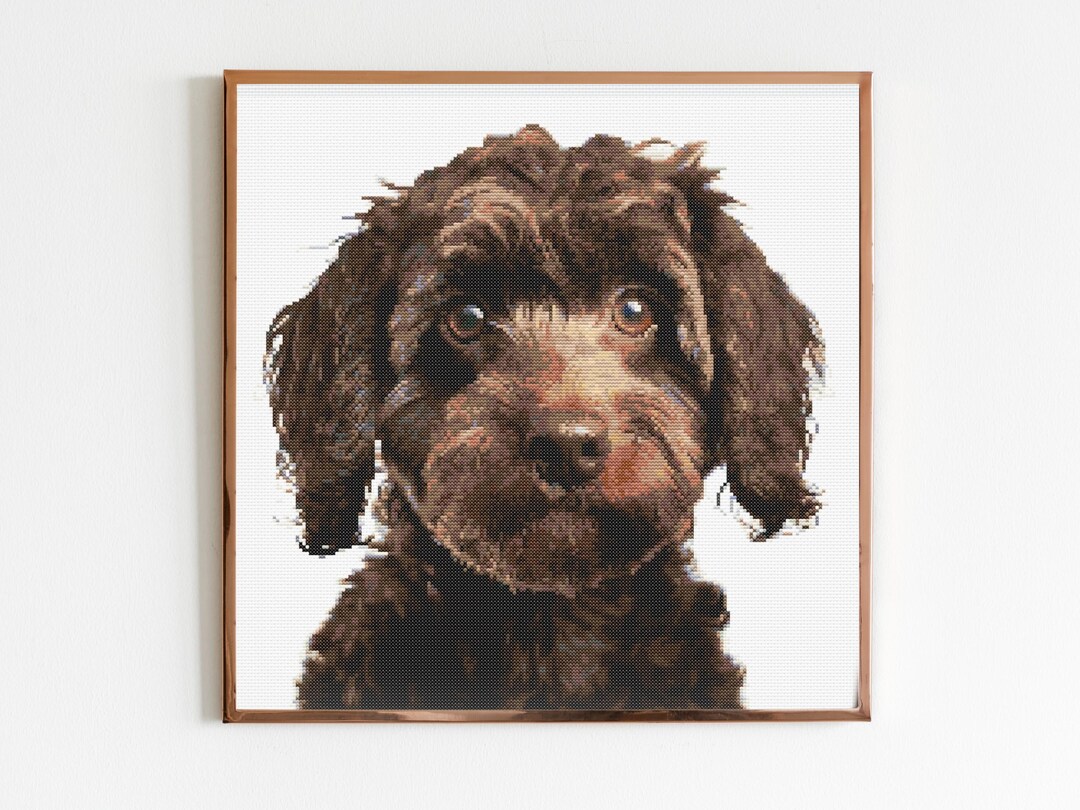 Cockerpoo A Dog Cross Stitch Pattern Sewing Embroidery DMC Wildlife ...