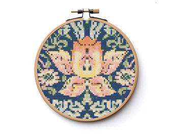 ウィリアムモリス いちご泥棒 クロスステッチ 裁縫 モダン 刺繍