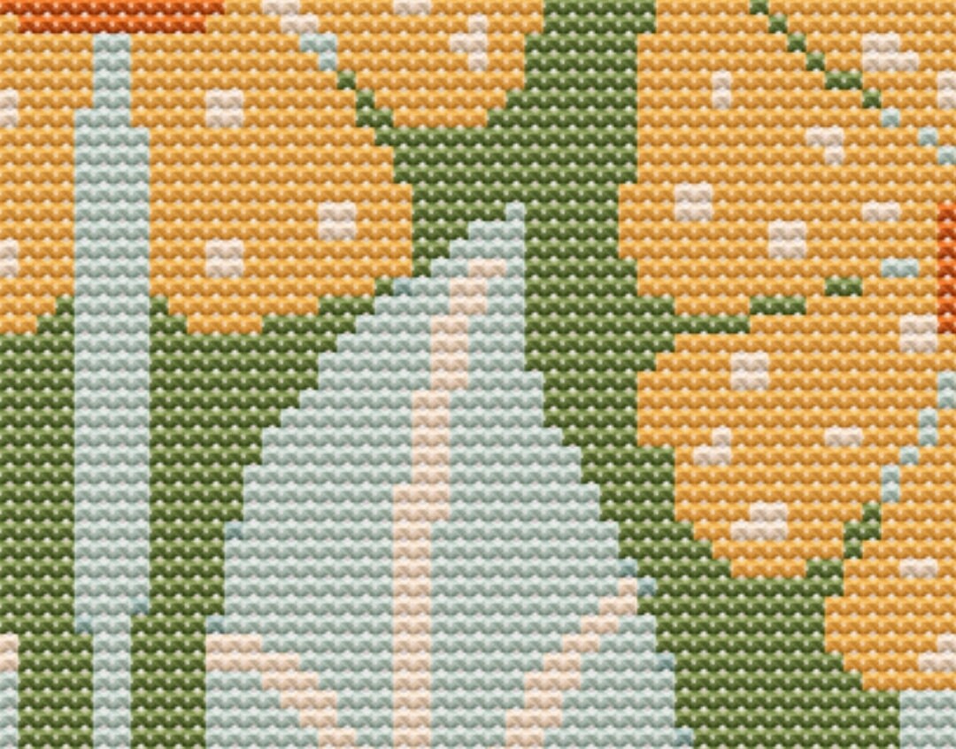 Floral Modern Cross Stitch Sewing Embroidery Pattern Instant DMC ...