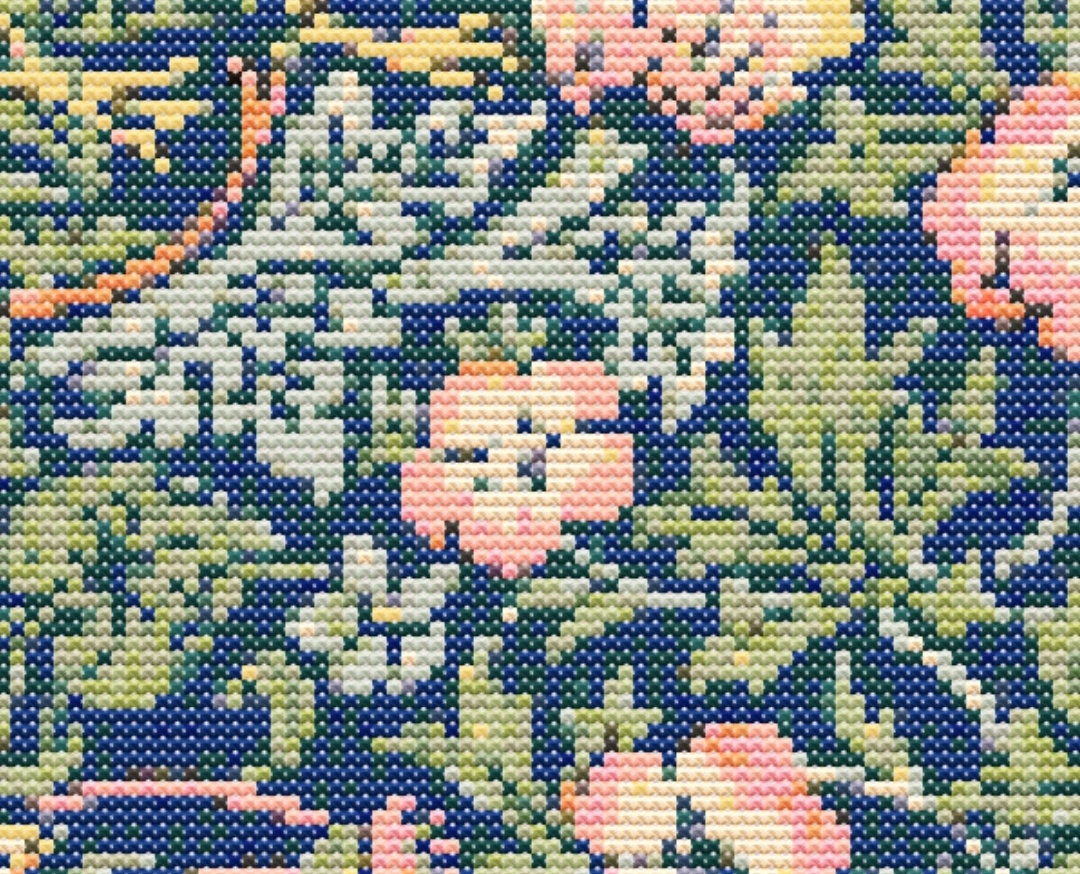 ウィリアムモリス いちご泥棒 クロスステッチ 裁縫 モダン刺繍パターン