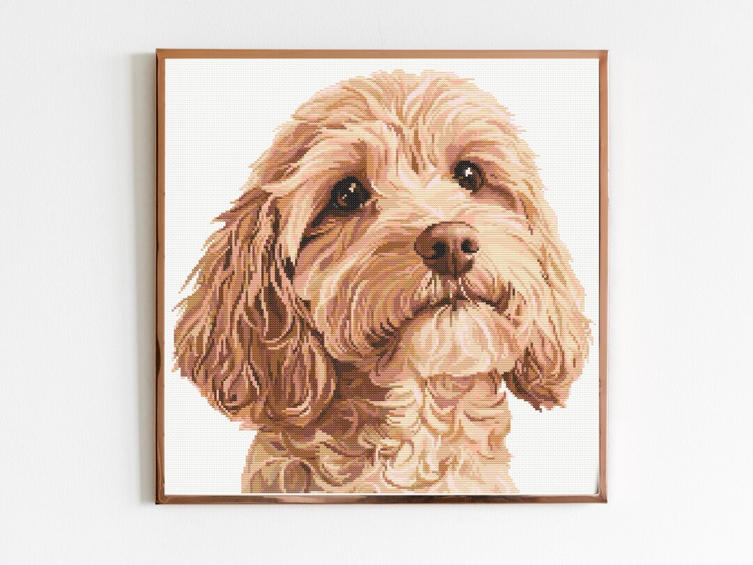 Cockerpoo Dog Cross Stitch Pattern Sewing Embroidery DMC Wildlife ...