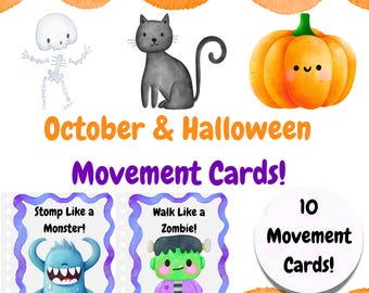 Atividades de movimento de Halloween