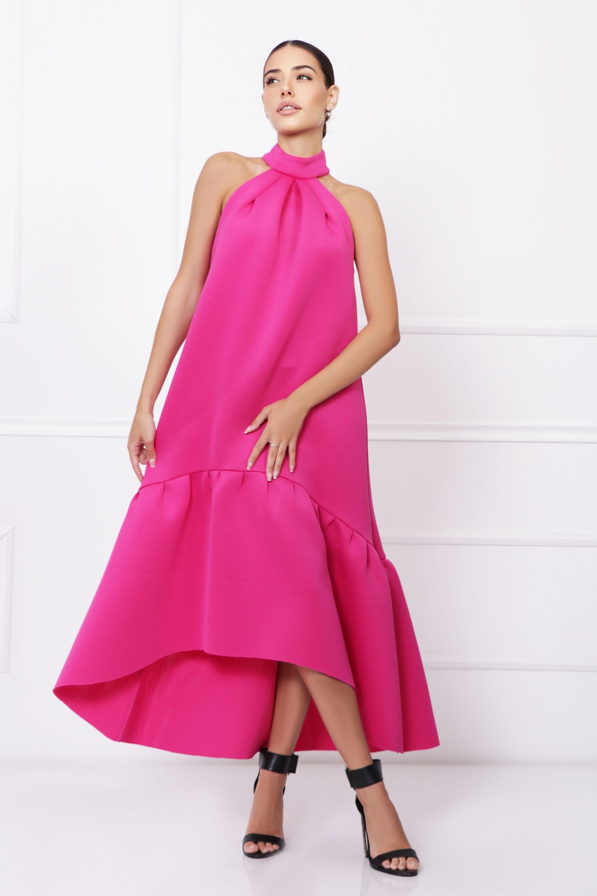 High Neck Sleeveless Dress ASTERI HIGH NECK SLEEVELESS MAXI DRESS SILVER  DRESSES SHONA JOY