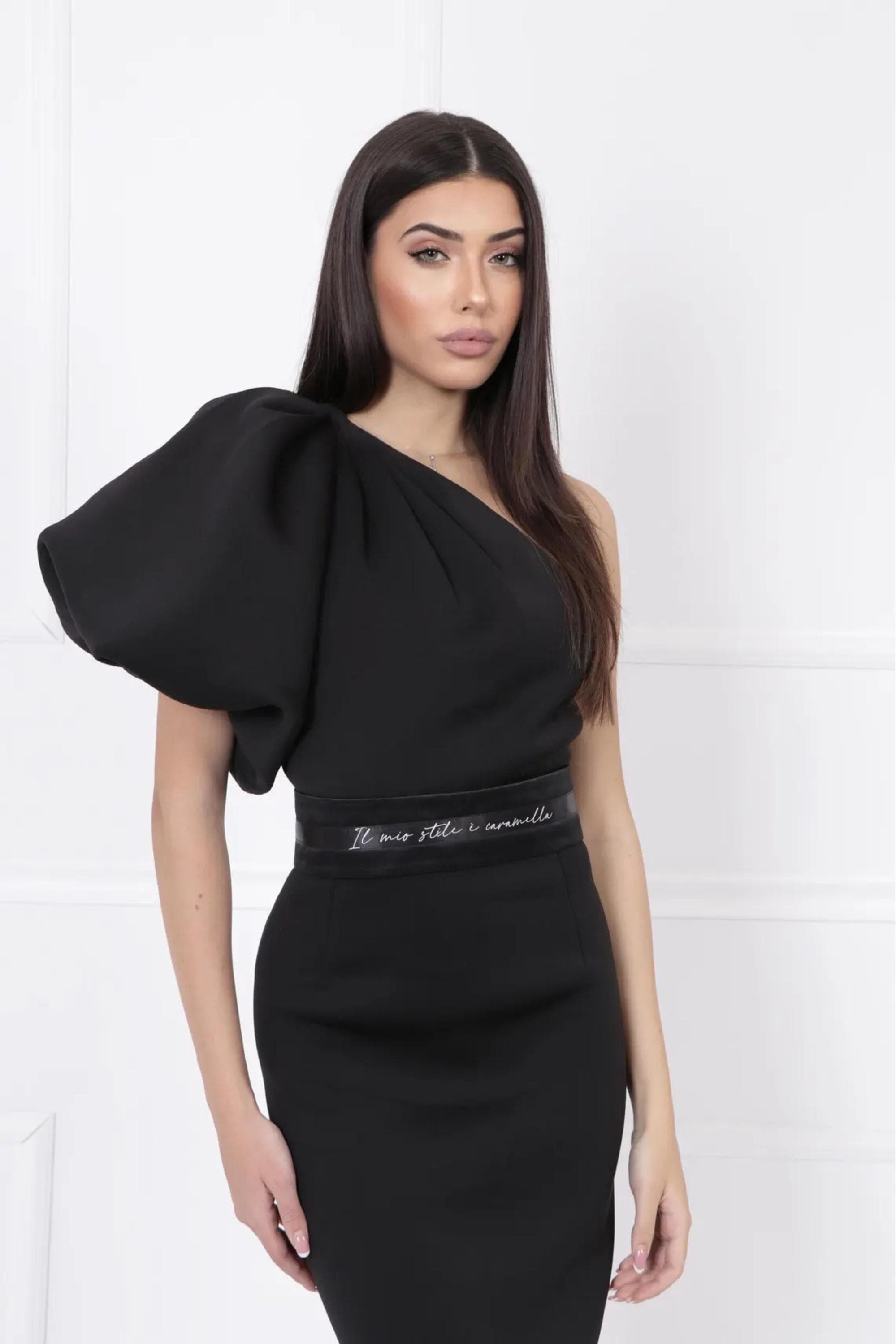 long black button down dress Black Pearl Button Maxi Dress – BLANK main image 1
