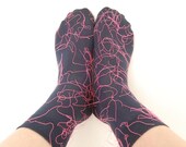 Whimsical Socks, editable design, Hairy socks, organic cotton, wearable art, dutch design, unique gift