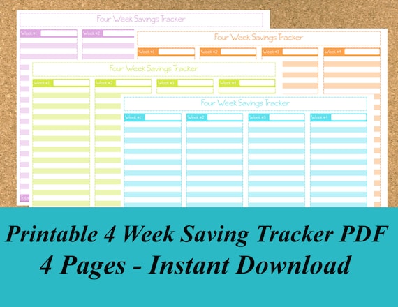 Savings Tracker, Saving Tracker, Printable Savings Tracker, Printable Saving Tracker, Budget ...
