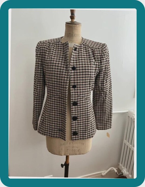 Lanvin, Veste Lanvin en 40 vintage en soie et laine