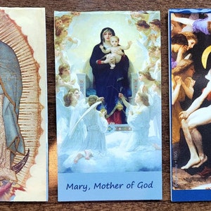 6 Bookmarks - Magnet Bookmarks of the Religious series (BO-04) 6 in ea packet, magnetic, Bookmark,Blessed Virgin Mary image 6