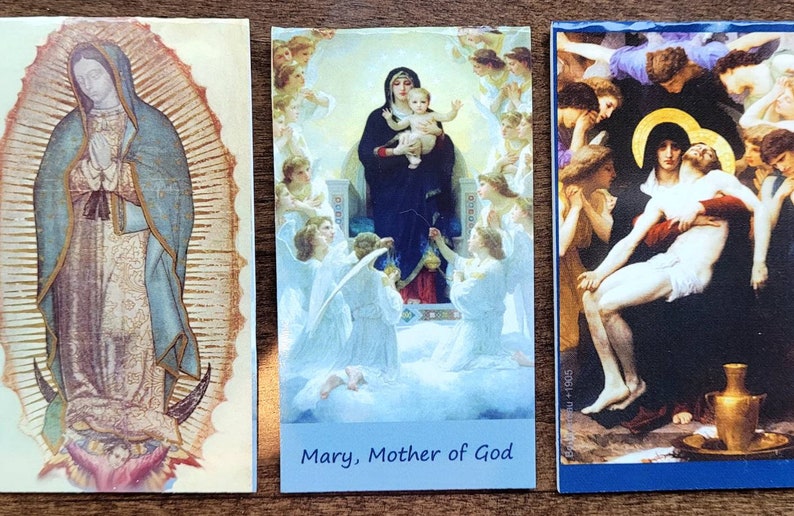 6 Bookmarks - Magnet Bookmarks of the Religious series (BO-04) 6 in ea packet, magnetic, Bookmark,Blessed Virgin Mary image 6