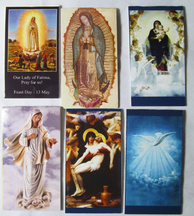 6 Bookmarks - Magnet Bookmarks of the Religious series (BO-04) 6 in ea packet, magnetic, Bookmark,Blessed Virgin Mary image 8