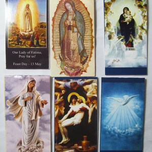 6 Bookmarks - Magnet Bookmarks of the Religious series (BO-04) 6 in ea packet, magnetic, Bookmark,Blessed Virgin Mary image 3
