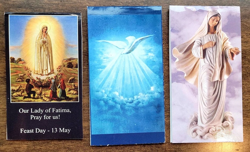6 Bookmarks - Magnet Bookmarks of the Religious series (BO-04) 6 in ea packet, magnetic, Bookmark,Blessed Virgin Mary image 7