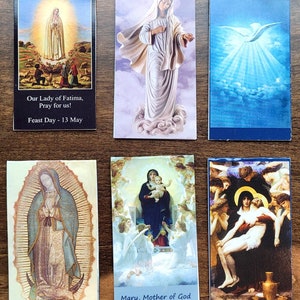 6 Bookmarks - Magnet Bookmarks of the Religious series (BO-04) 6 in ea packet, magnetic, Bookmark,Blessed Virgin Mary image 5