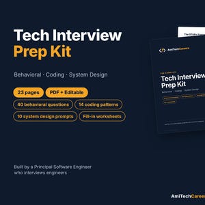Software Engineer Interview Prep Kit: Coding, System Design, Behavioural STAR Workbook