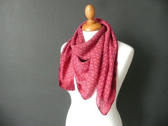 hand printed silk scarves
