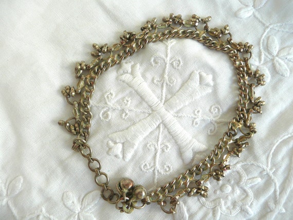 Vintage Indian brass bell anklet - vintage silver… - image 5