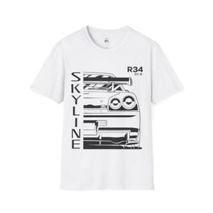Nissan Skyline GT-R R34 T-Shirt, JDM Racing Car Tee, Automotive Enthusiast Gift, Streetwear Apparel, Car Lover Shirt