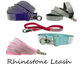 Rhinestone Dog Leash | Bling Dog Leash | Many Colors