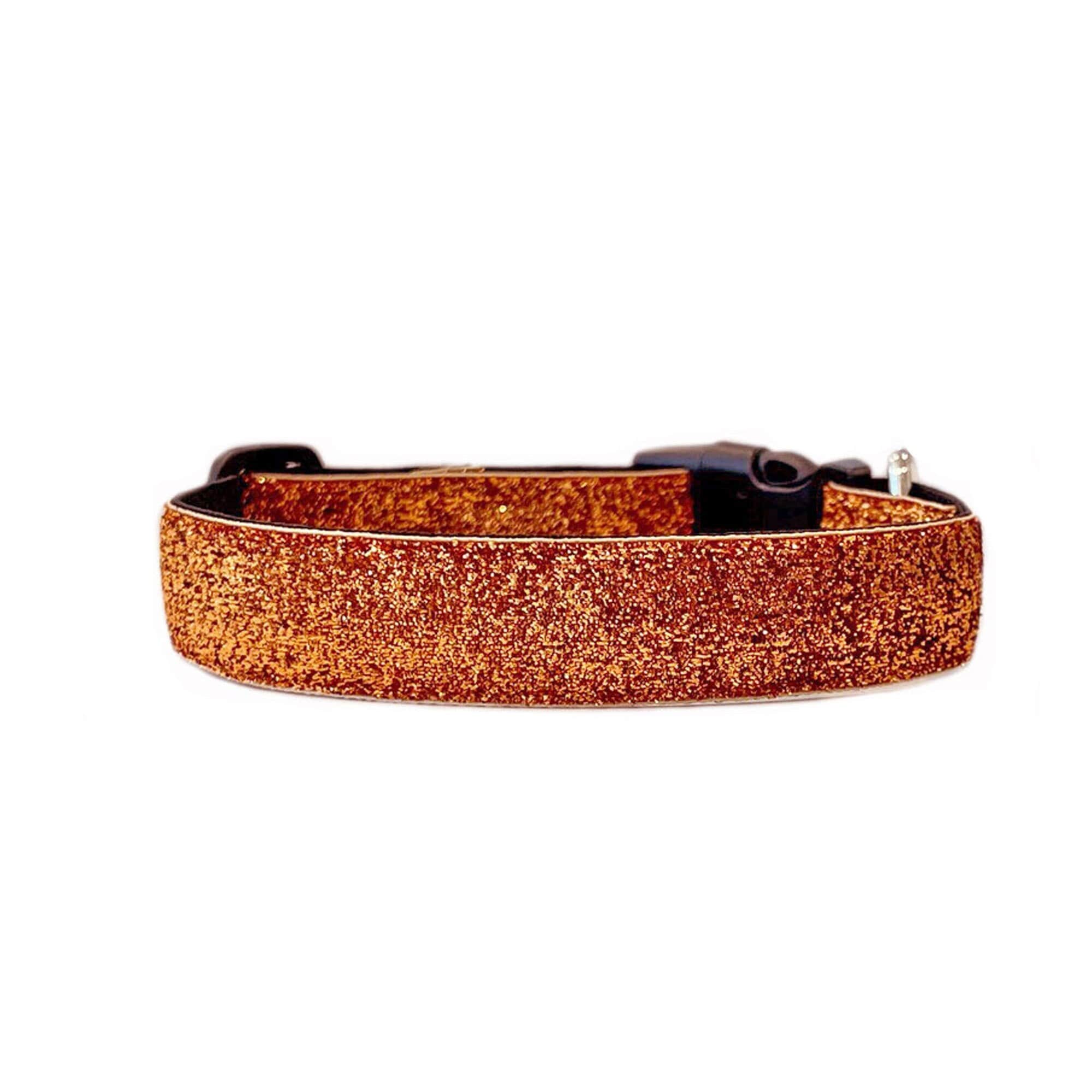 Orange Glitter Dog Collar Etsy