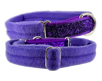 COMFORT FLEECE GLITTER Martingale Dog Collar | Soft Dog Collar