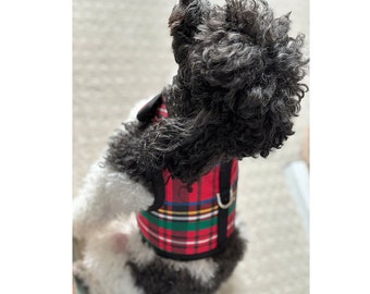 Red Tartan "Le Pépin Deux" Easy-Wear Harness Vest