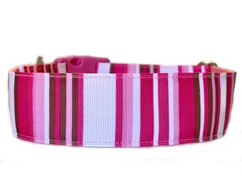 Martingale gestreepte hondenhalsband