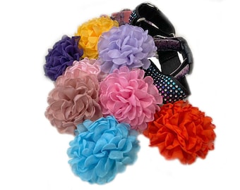 Collar para perro con flor y volante de gasa: accesorio extraíble para mascotas