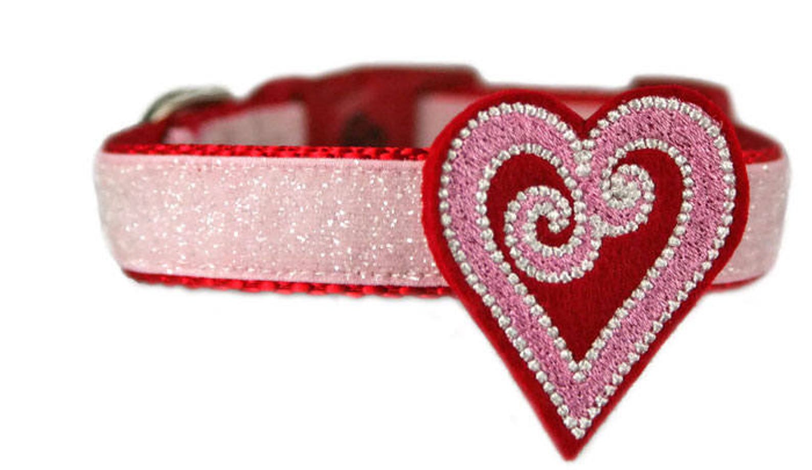 Heart Dog Collar Accessory Etsy