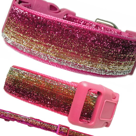 Pink hotsell glitter collar