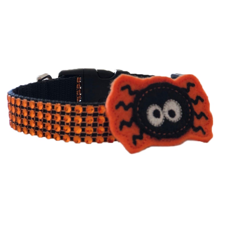 Halloween Bling Rhinestone Dog Collar