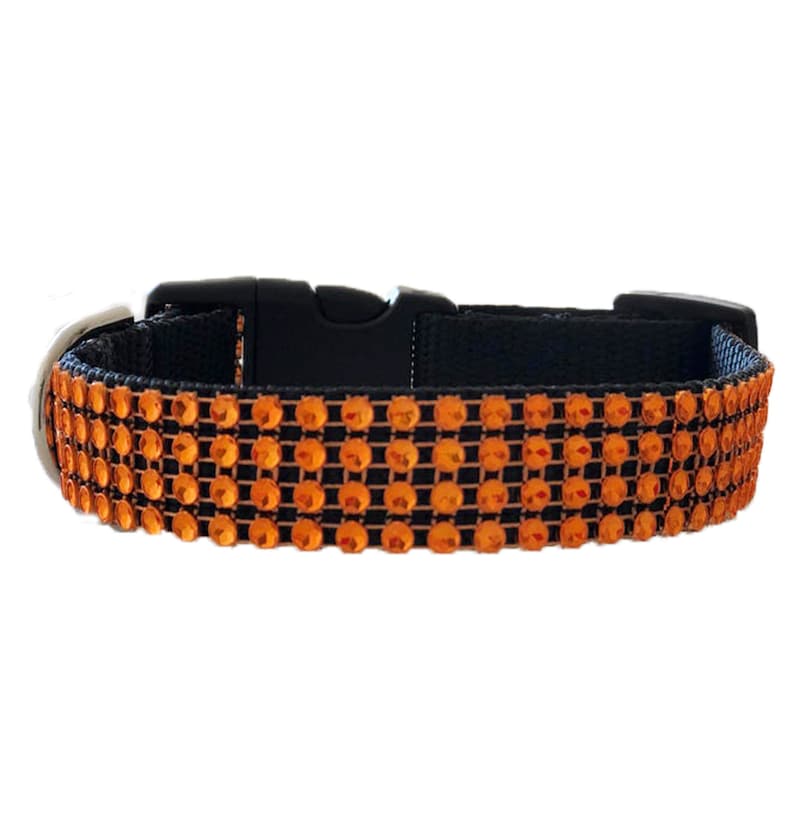 Halloween Bling Rhinestone Dog Collar