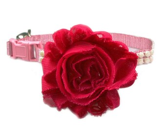Rose Flower For Dog or Cat Collar - Many Colors!