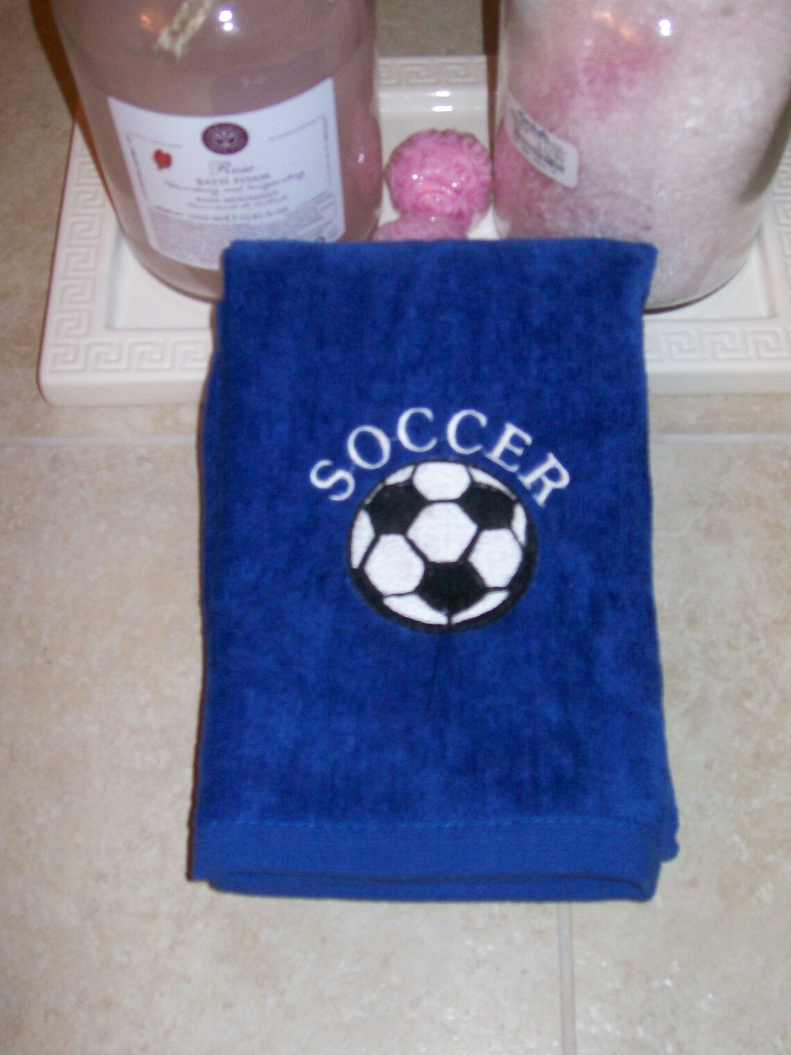 Personalized embroidered Soccer towel soccer team towels Etsy