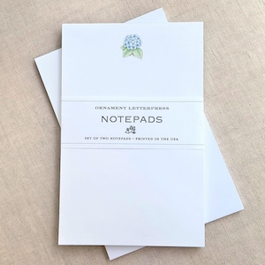 Set of Two Notepads -  Hydrangea/Bee